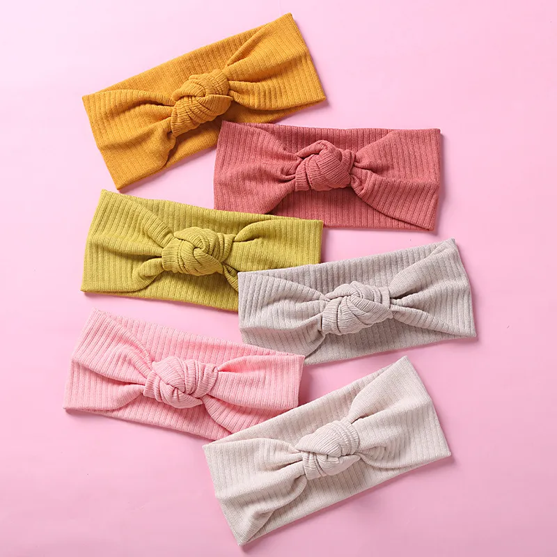 Double dentelle nœud papillon bébé bandeau filles Simple mode foulard fête d'anniversaire cheveux accessoires