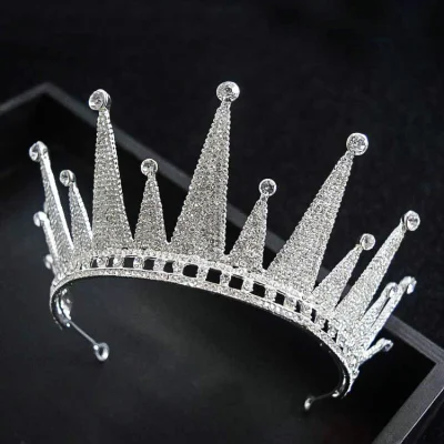 Diadème de mariée, couronne de diamant d'anniversaire, couronne de princesse douce de luxe, accessoires pour cheveux, robe de mariée, accessoire de mariage